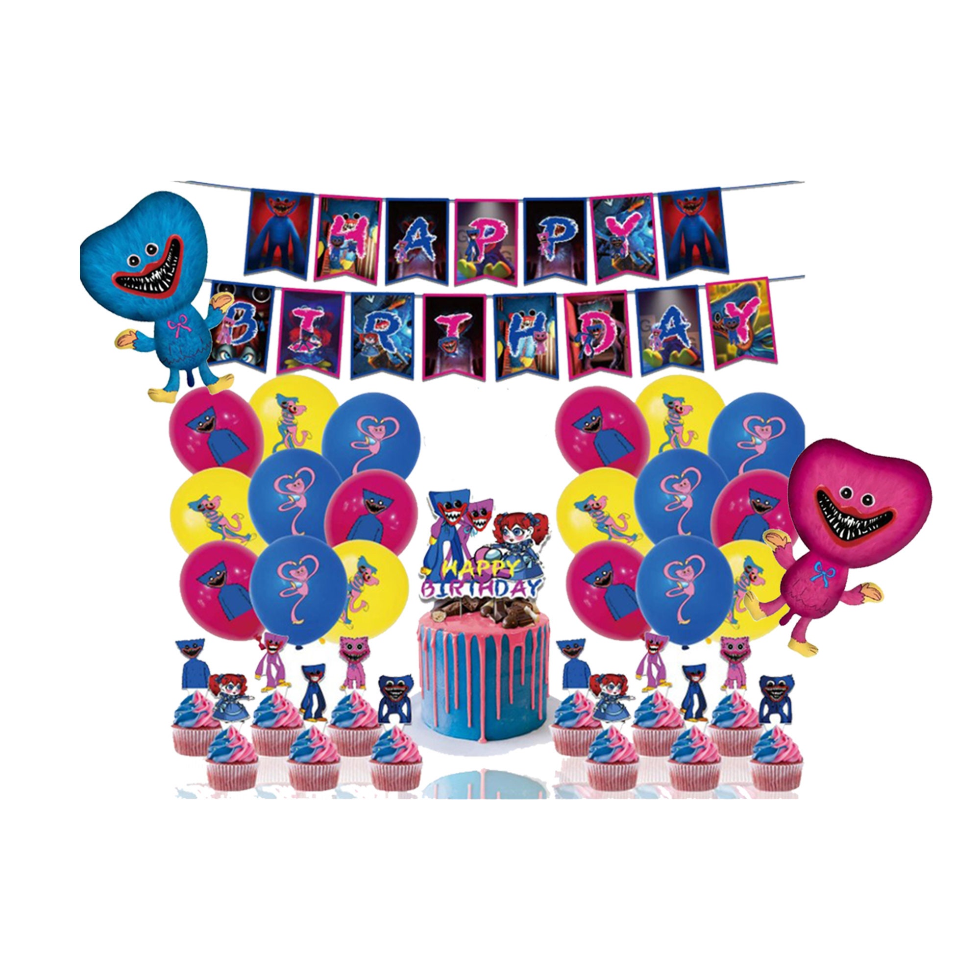 Poppy playtime Fête Decorations simyron 20 Pièces Poppy playtime Party Set,  Poppy playtime Thème Ballons, Poppy playtime Decorations Kit, Party