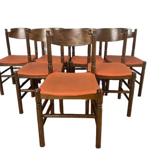 Cadeiras de jantar italianas de MADEIRA vintage / minimalista / Móveis vintage / Design italiano / Cadeiras de jantar / Cadeiras de cozinha / Presente para cadeiras de casa