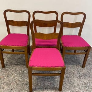 Art Decó Dining Chairs / wooden chairs /Antique Dinning Chair / gift for home / retro decor / kitchen decor / art deco decor