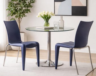 Vintage Louis XX Chair by Philippe Starck for Vitra, 1990s blue chairs