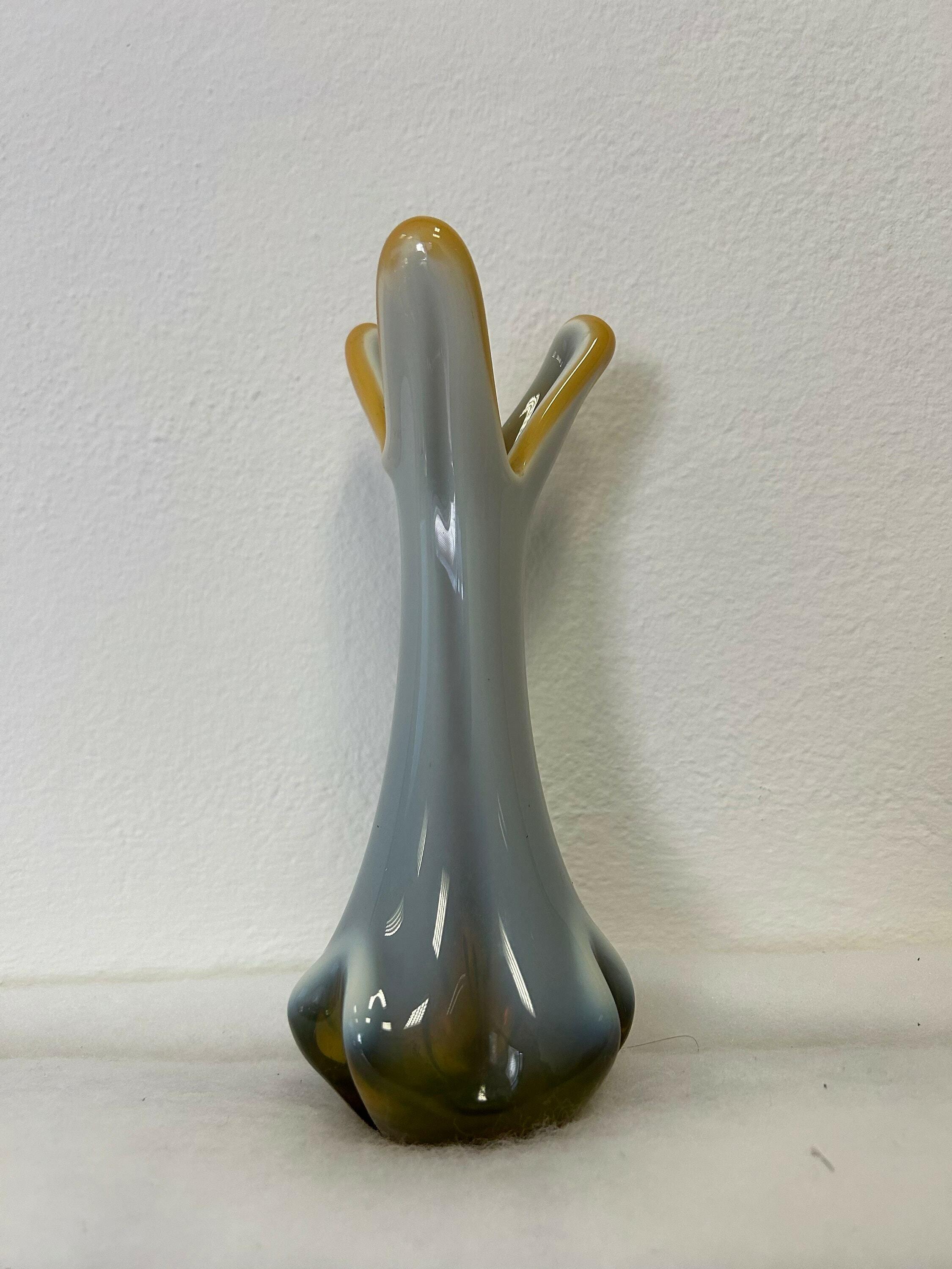 ムラーノガラスの花瓶 イタリアンスタイル / ヴィンテージ オレンジ