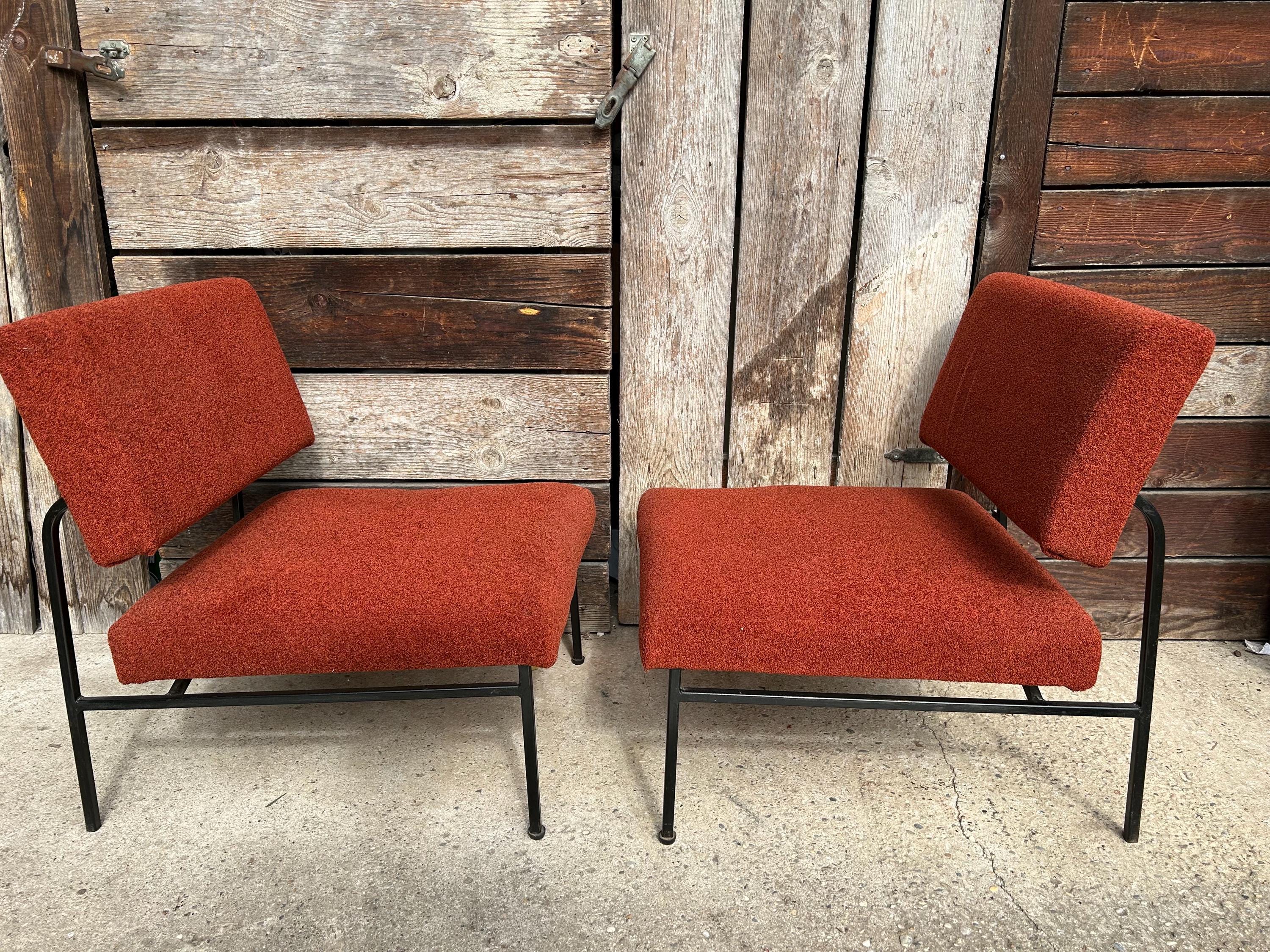 ダイニングチェア Mid Century Modern chairs by James Mont Rare Pair of James Mont Style Bent Beech and Cane Arm Chairs