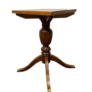 Antique side table , wooden side table, art deco ,antique furniture , made in italy , gift for home , living room decor