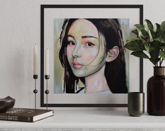 Lucy | Original Work | Fine Art | Original Print on Canvas | Signed Numbered | Asia | Asian Girl | Home Decoration | Colors | Art