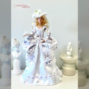 Historical dress for 12" Integrity dolls (Fashion Royalty, NuFace, Monogram, Poppy Parker).