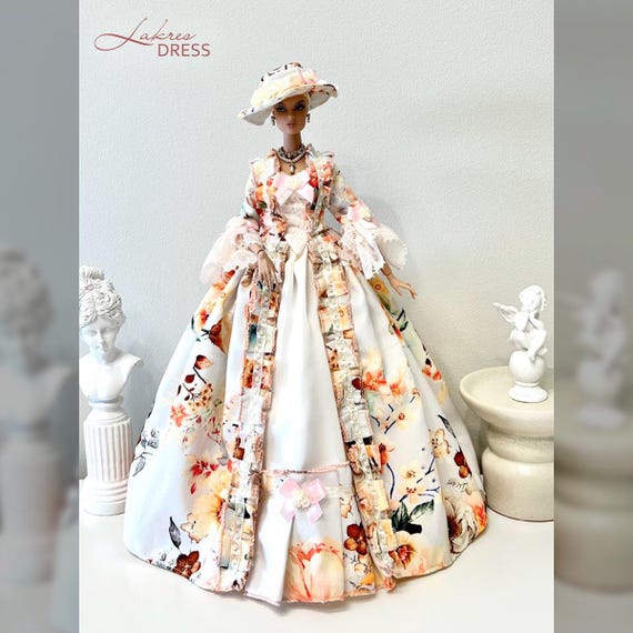 Historical dress for 12" Integrity dolls (Fashion Royalty, NuFace, Monogram, Poppy Parker).