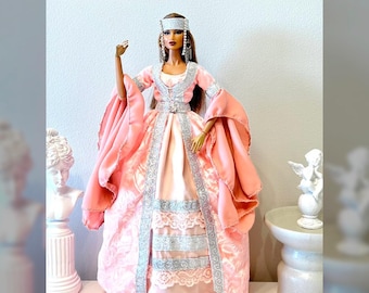 Medieval style dress for 12" Integrity dolls (Fashion Royalty, NuFace, Monogram, Poppy Parker).