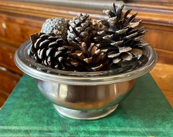 Vintage Oneida Stainless Steel Nut Bowl