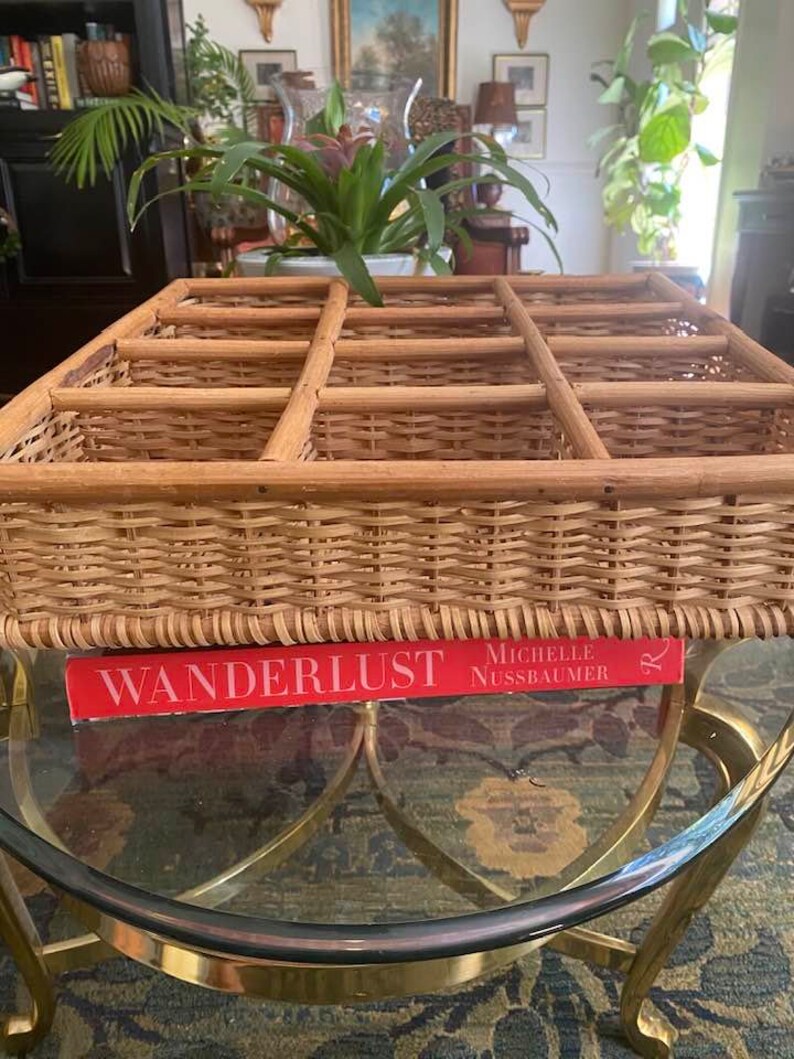 Wicker and Cane Sorting Bin Storage Bin Craft Bin Etsy