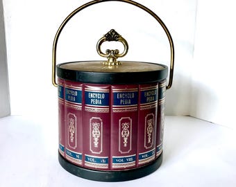 Vintage Encyclopedia Ice Bucket