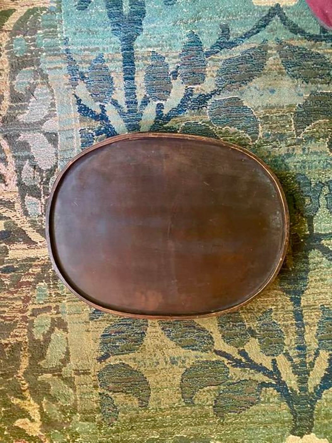 Vintage Bamboo Serving Tray Outdoor Entertaining Bar Cart Tray Etsy