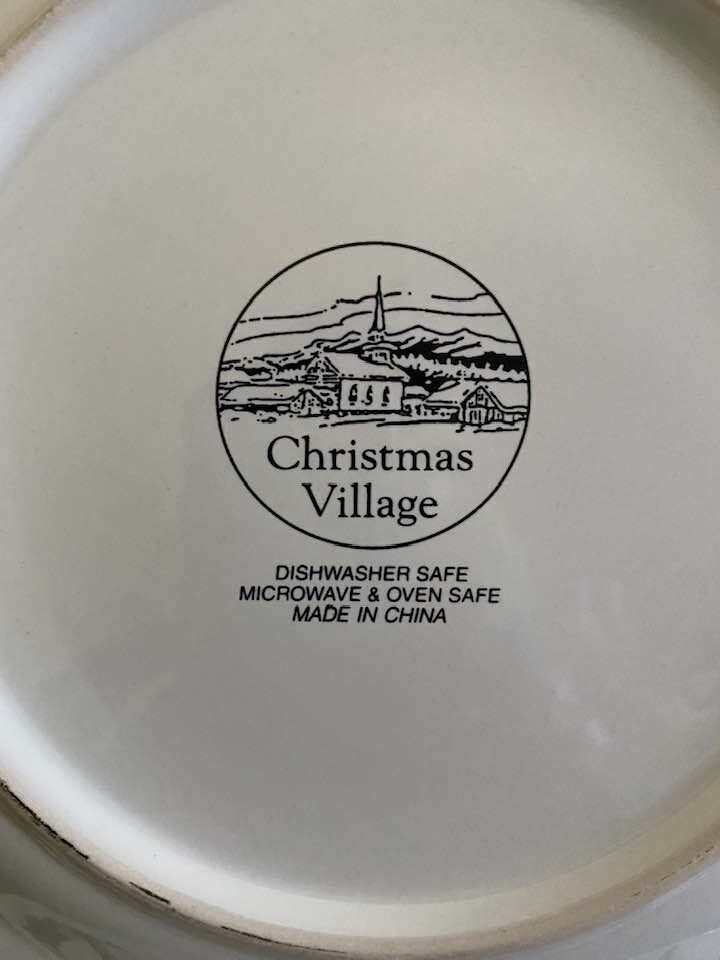 Vintage Christmas Dinner Plates Christmas Tablescape Decor Etsy