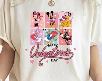 Valentine Gift, Mickey Shirt, Valentine's Day Shirt, Mickey Minnie Valentine