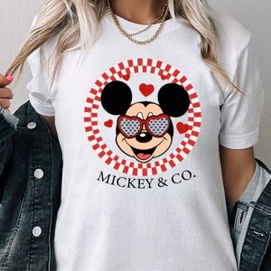 Mickey Co Shirt, Geschenk für Liebhaber Frauen, Minnie Mickey Shirt, Mickey Minnie Valentine