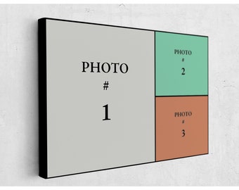 Custom Photo Collage Canvas: Family, Wedding, and Holiday Prints