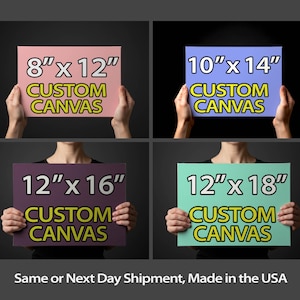 Personalized Canvas Print Small Size, Custom Wall Decor, Customized Artwork, High Quality Personized Canvas