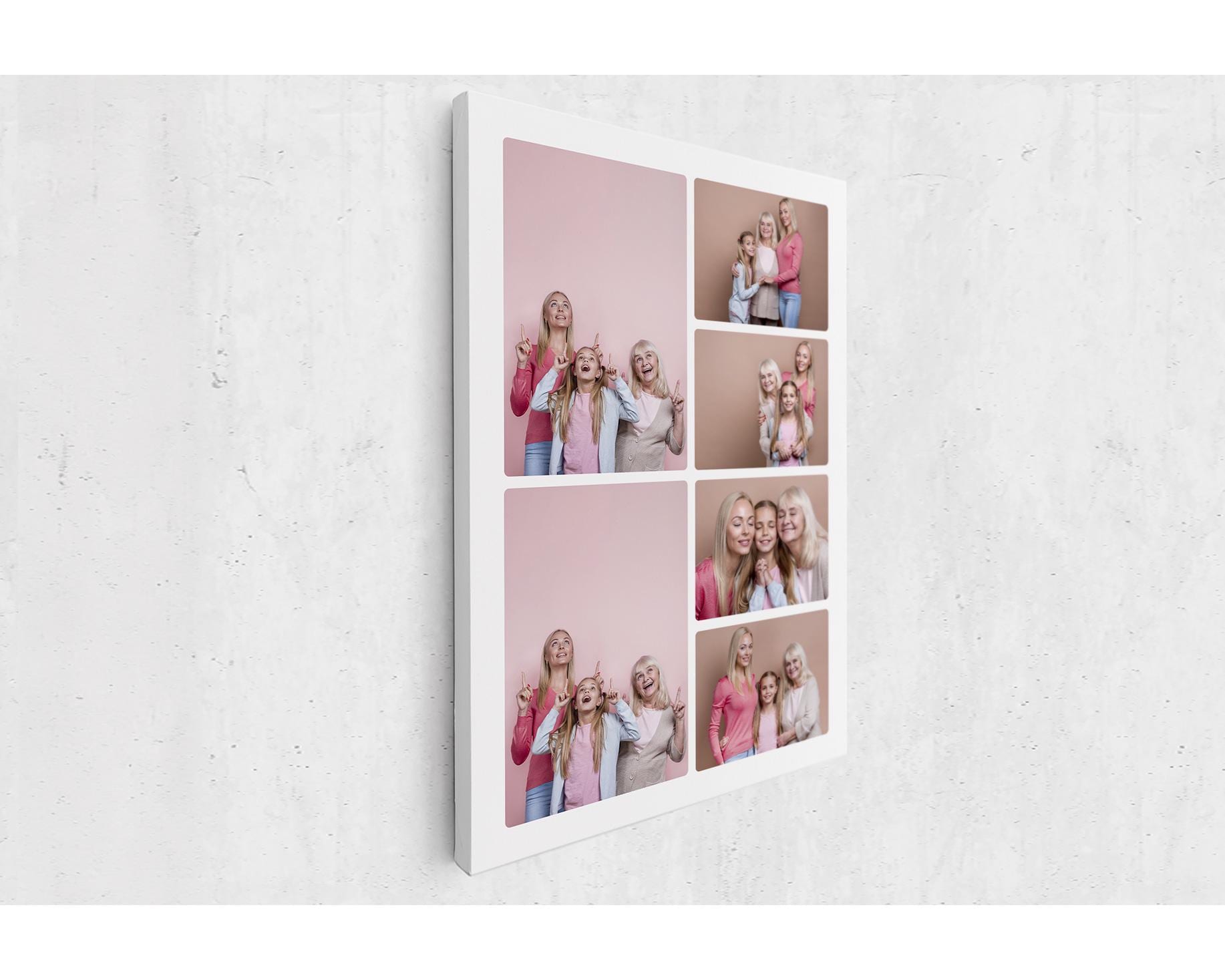 Personalized Family Photo Collage Canvas Print – Custom Multi-picture ...