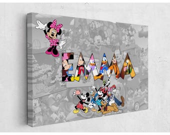 Custom Magical Mouse Name Canvas, Kids Room Decor