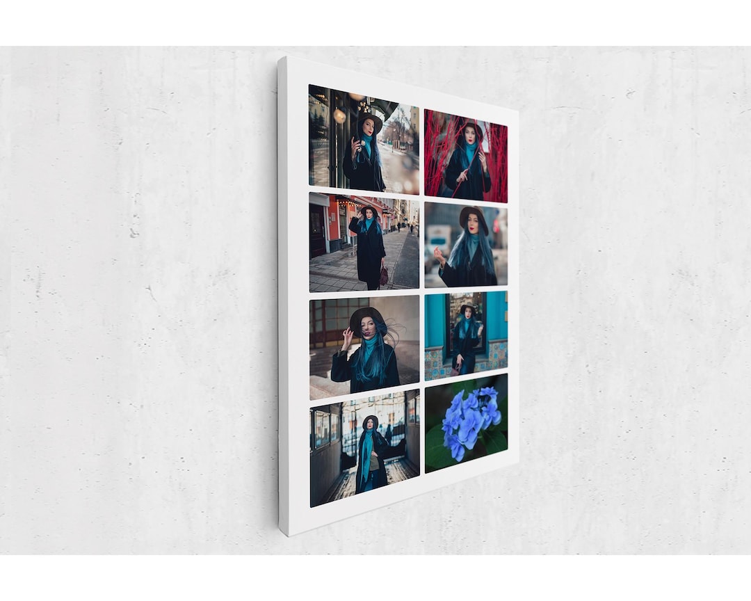 Custom Photo Collage Canvas Print, Personalized Multi Picture Wall Art ...