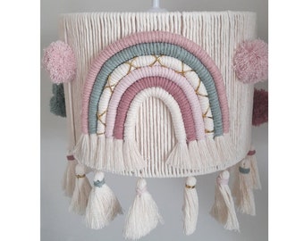 Macrame Chandelier/Kids Room Chandelier/Boho Lighting For Girls/Boho chandelier/Tassel Chandelier/Baby room light/Baby room lamp/Nursey lamp