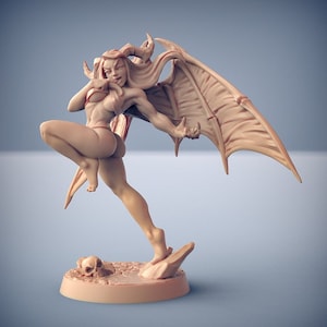 Aya Lust Demon, Fantasy Pinup with NSFW version, Abyss Demons, Artisan Guild