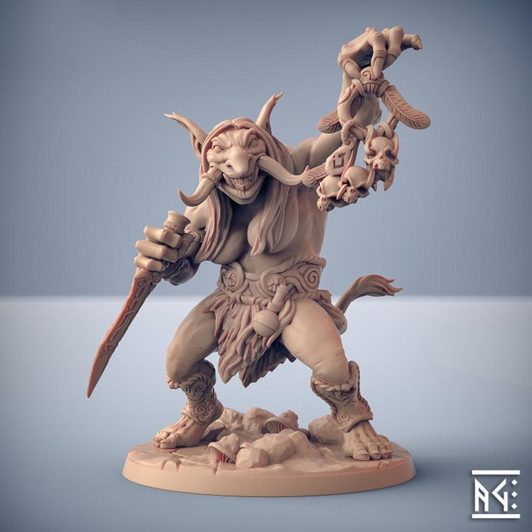 Troll Hag, Dnd Miniature, Svartwood Trolls, Artisan Guild Etsy