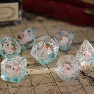 Completely Quacktastic - Rubber Duck Dice Set for DnD and Pathfinder - Handmade dice set