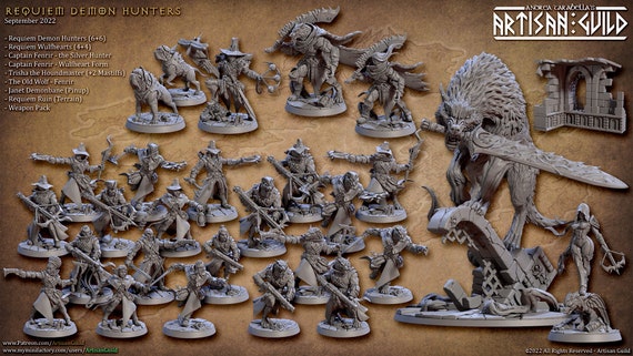 Fenrir the Old Wolf, Epic Boss Legendary Beast, Dnd Miniature