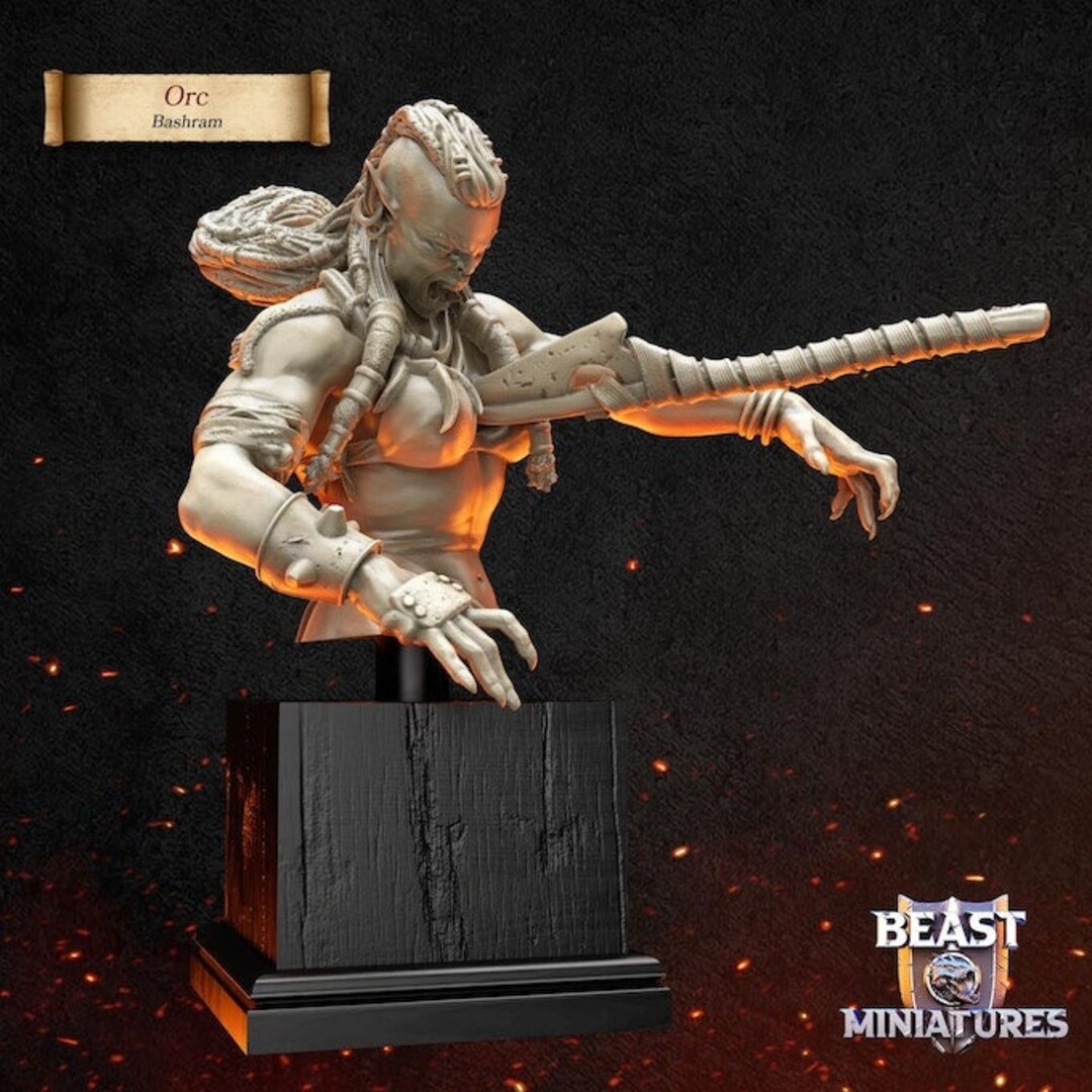 Dulug Orcs With Nsfw/naked Versions 32mm/75mm/bust Dnd Miniature Beast