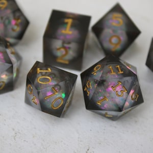 Dados de borde afilado, Estrella negra, Vacío galaxia, Dados de núcleo líquido, Conjunto de dados DnD, Conjunto de dados poliédricos, Conjunto de dados de mazmorras y dragones imagen 10