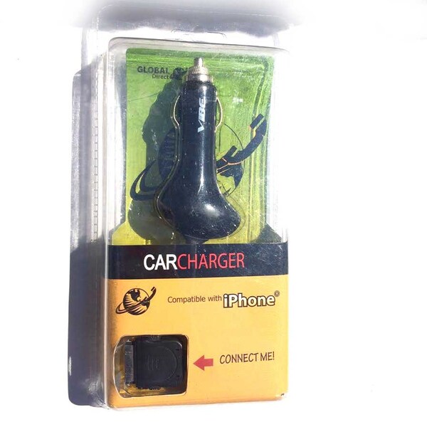 Chargeur de voiture Global Direct Vibe compatible avec iPhone 4/4s/1g/3g/3gs