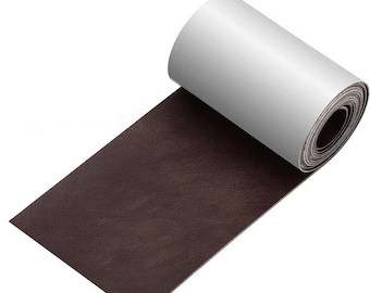 Braunes Leder-Flicken-Flickenband 3"×60" Möbel-Leder stark selbstklebend