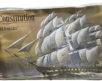 Revell USS Constitution Old Ironside Ship Schaal 1:96 1976 Modelbouwpakket H398 / 100z