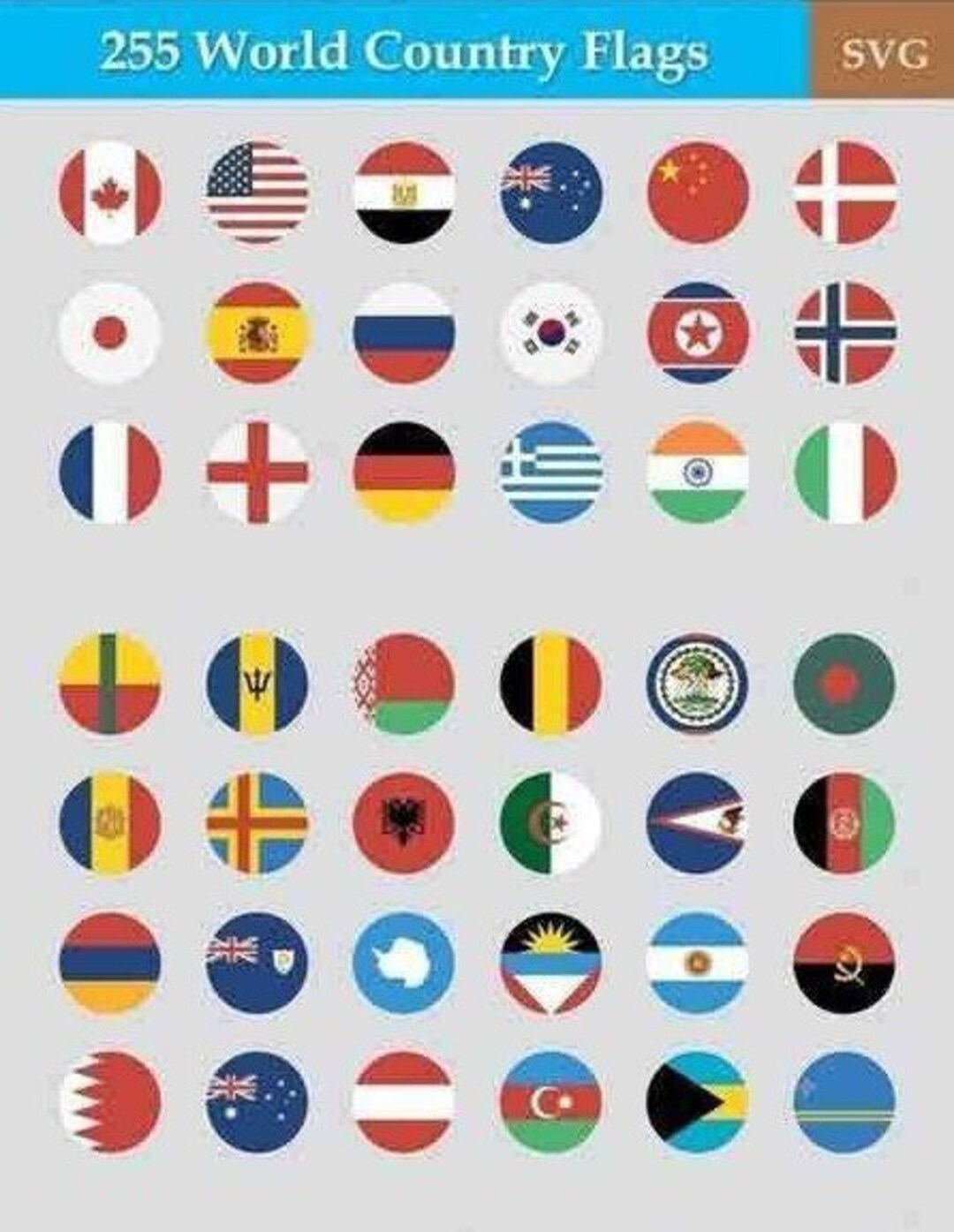 Set 255 Country Flag Svg Bundle,national Flags Svg,regional Flag Svg