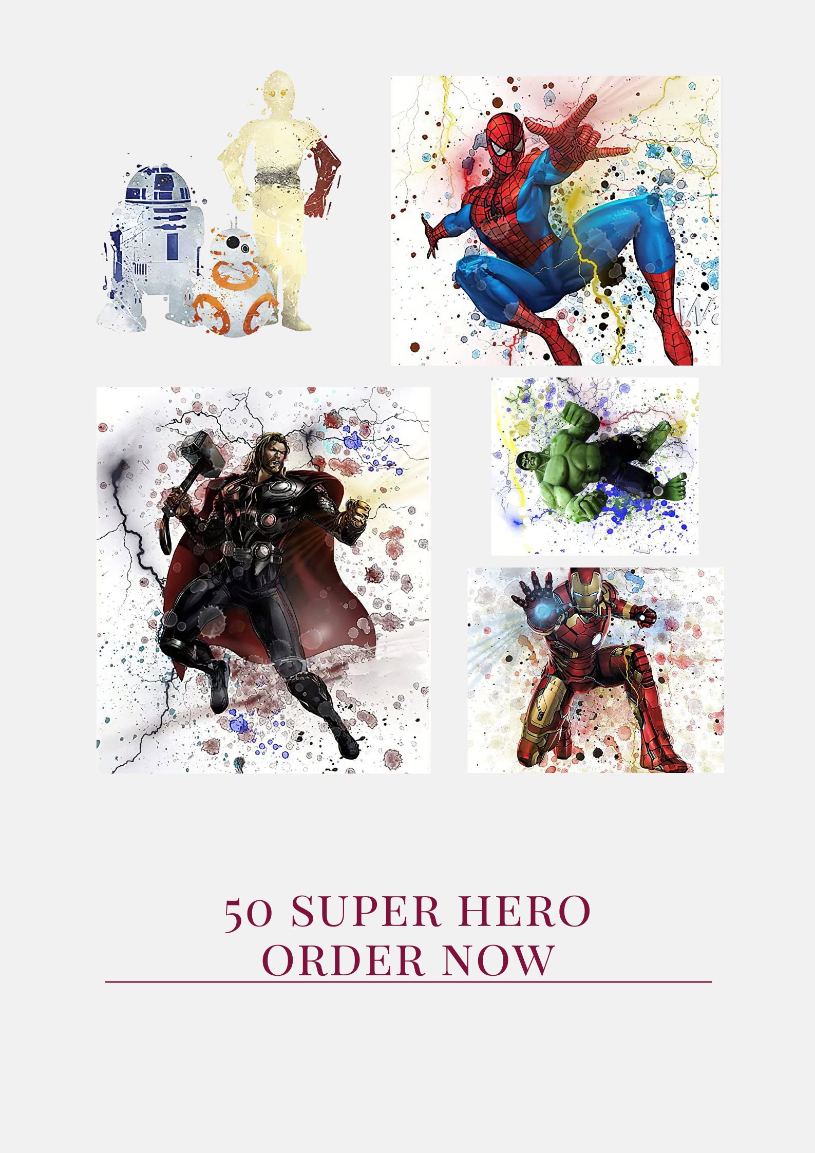 Superhero Wall Poster Png Digital Filetransparent Etsy Canada