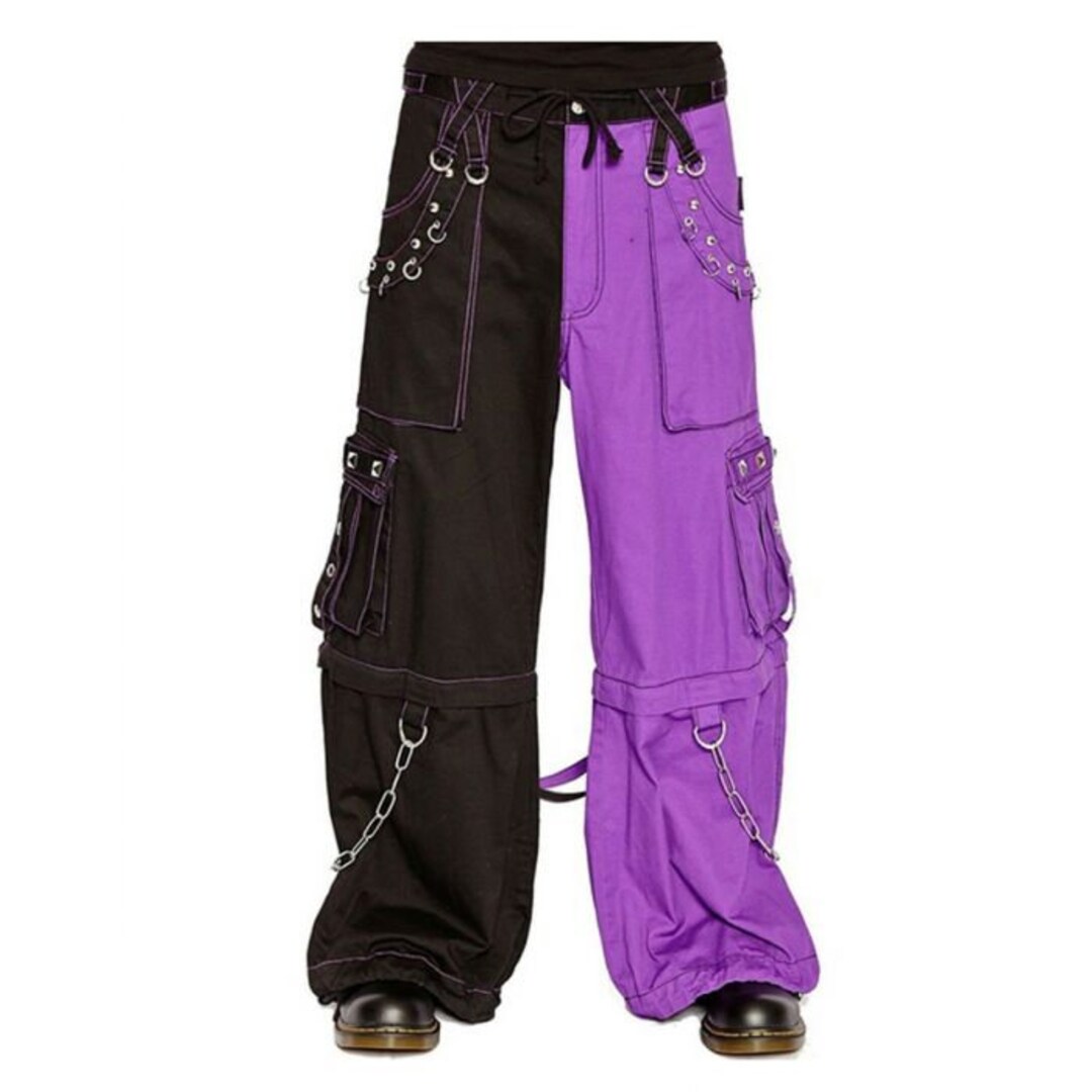 Black Goth Cargo Pants Unisex Goth Baggy Cargo Pants Black Etsy