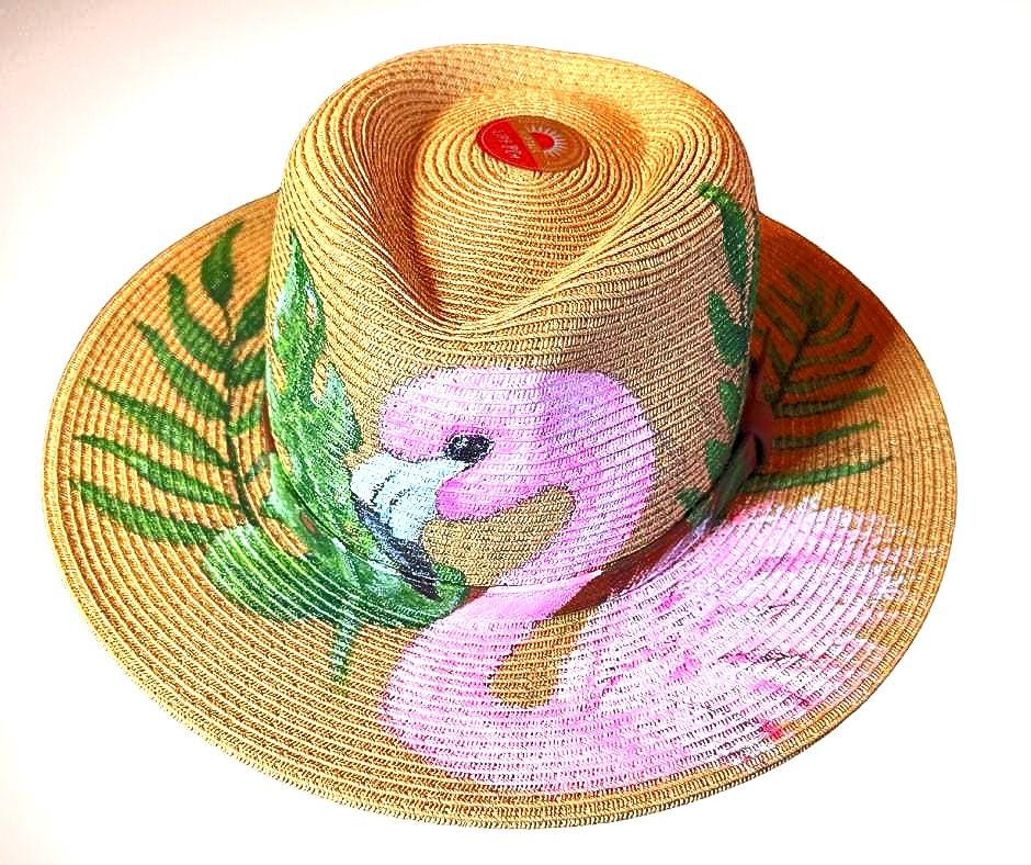 Flamingo Sun Hat - Etsy display picture 1