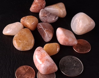 Tumbled Quartz Stone Mix | Each quantity = one 4 oz lot | Natural Texas Quartz for Aquarium, Terrarium, Jewelry, Decor & Craft Use