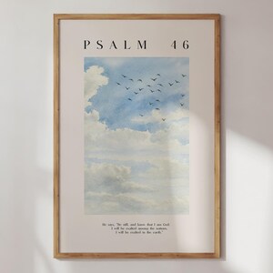 PSALM 23 | Digital Download | Modern Christian Print | Christian Aesthetic Art Print | Christian Quote Art Print | Bible Verse Poster