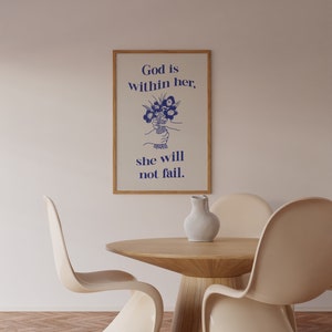 GOD WITHIN HER Digital Download Modern Christian Print Christian