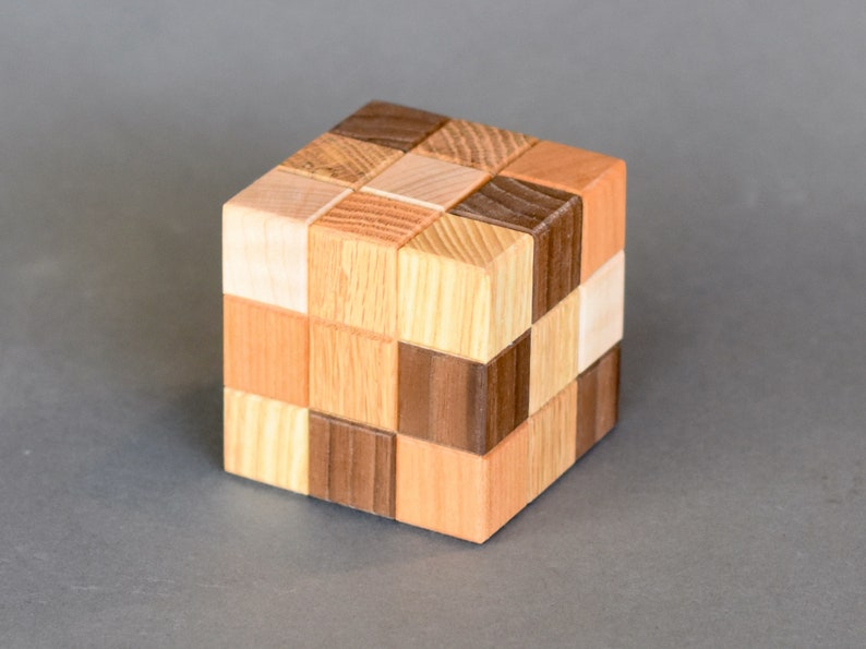 Wooden Rubiks Cube Etsy