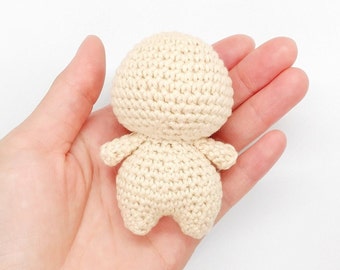 Mini Basic Doll Crochet Pattern | Doll Base Amigurumi Pattern PDF | Amigurumi Keychain Toy Doll Animal Crochet Pattern | Friendly Amigurumi