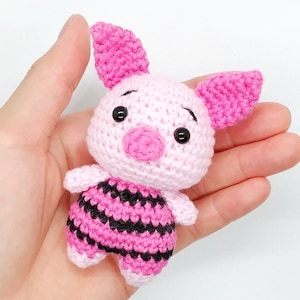 Patrón de Ganchillo Mini Cochinillo / Patrón Amigurumi PDF / Amigurumi Llavero Juguete Muñeca Animal Patrón de Ganchillo / Amigurumi Amistoso