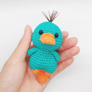 Mini Perry the Platypus Crochet Pattern | Amigurumi Pattern PDF | Amigurumi Keychain Toy Doll Animal Crochet Pattern | Friendly Amigurumi