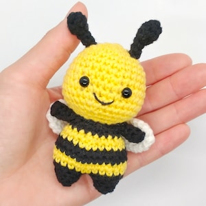 Mini Bee Crochet Pattern | Amigurumi Pattern PDF | Amigurumi Keychain Toy Doll Animal Crochet Pattern | Friendly Amigurumi