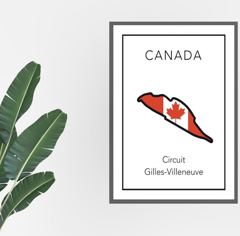 CANADA Formula 1 2023 Formula 1 2023 Calendar F1 Poster Flags Tracks