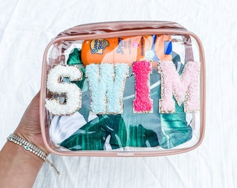 clear plastic beach bolsa