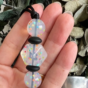 Confetti Adult fidget Chewelry pendant, adhd, autism, anxiety necklace, sensory necklace, adult chew necklace