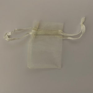 10 pcs Organza bag, 5x7 cm , set with 10pcs