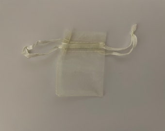 10 pcs Organza bag, 5x7 cm , set with 10pcs